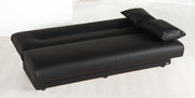 Regata 3 Seat Sleeper (Escudo Black - Pu) 1 Piece - DMV FurnitureSleeper Sofa
