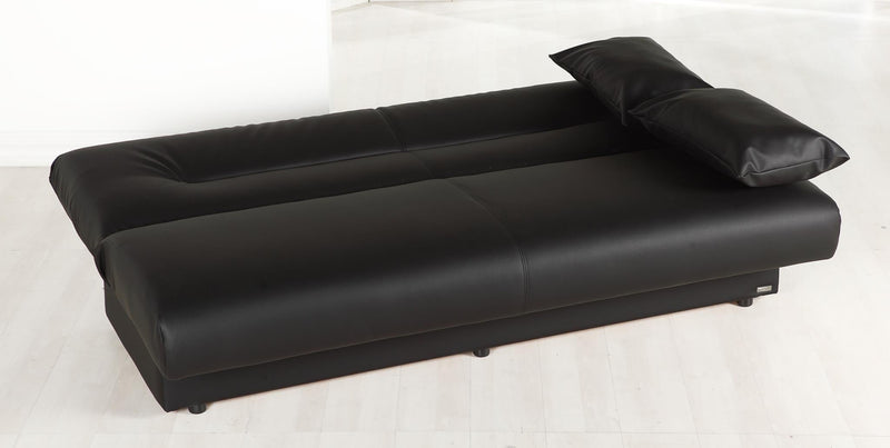 Regata 3 Seat Sleeper (Escudo Black - Pu) 1 Piece - DMV FurnitureSleeper Sofa