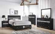Regata Black Storage Platform Bedroom Set - DMV FurnitureBedroom Set