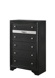 Regata Black/Silver Storage Platform Bedroom Set - DMV FurnitureBedroom Set