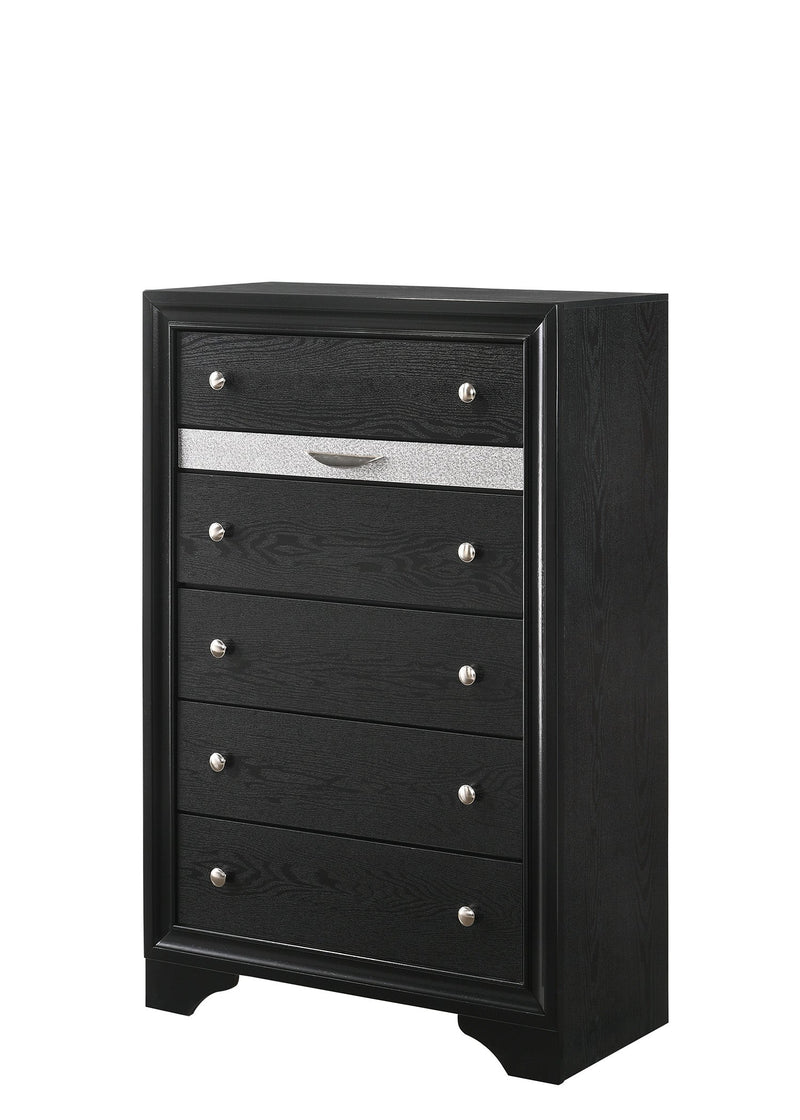 Regata Black/Silver Storage Platform Bedroom Set - DMV FurnitureBedroom Set