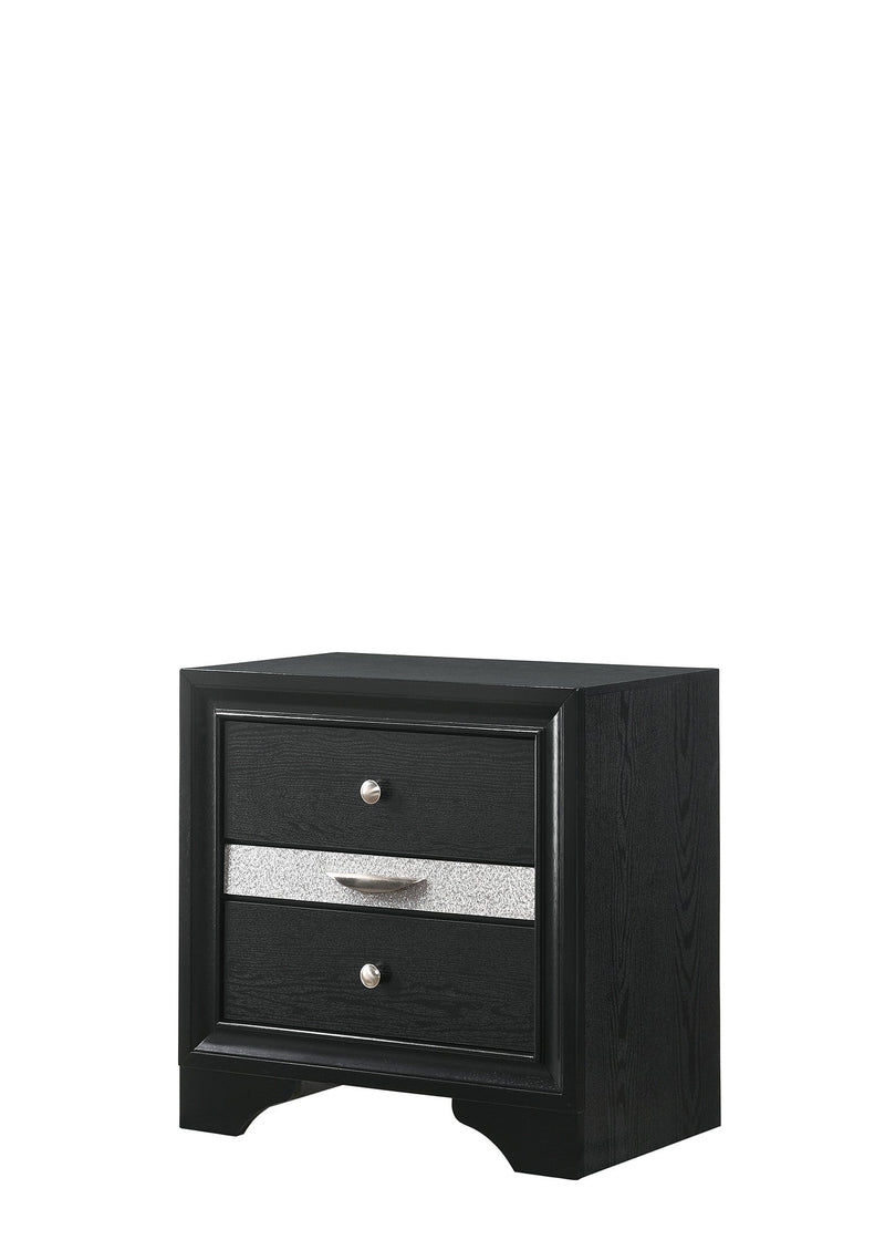 Regata Black/Silver Storage Platform Bedroom Set - DMV FurnitureBedroom Set