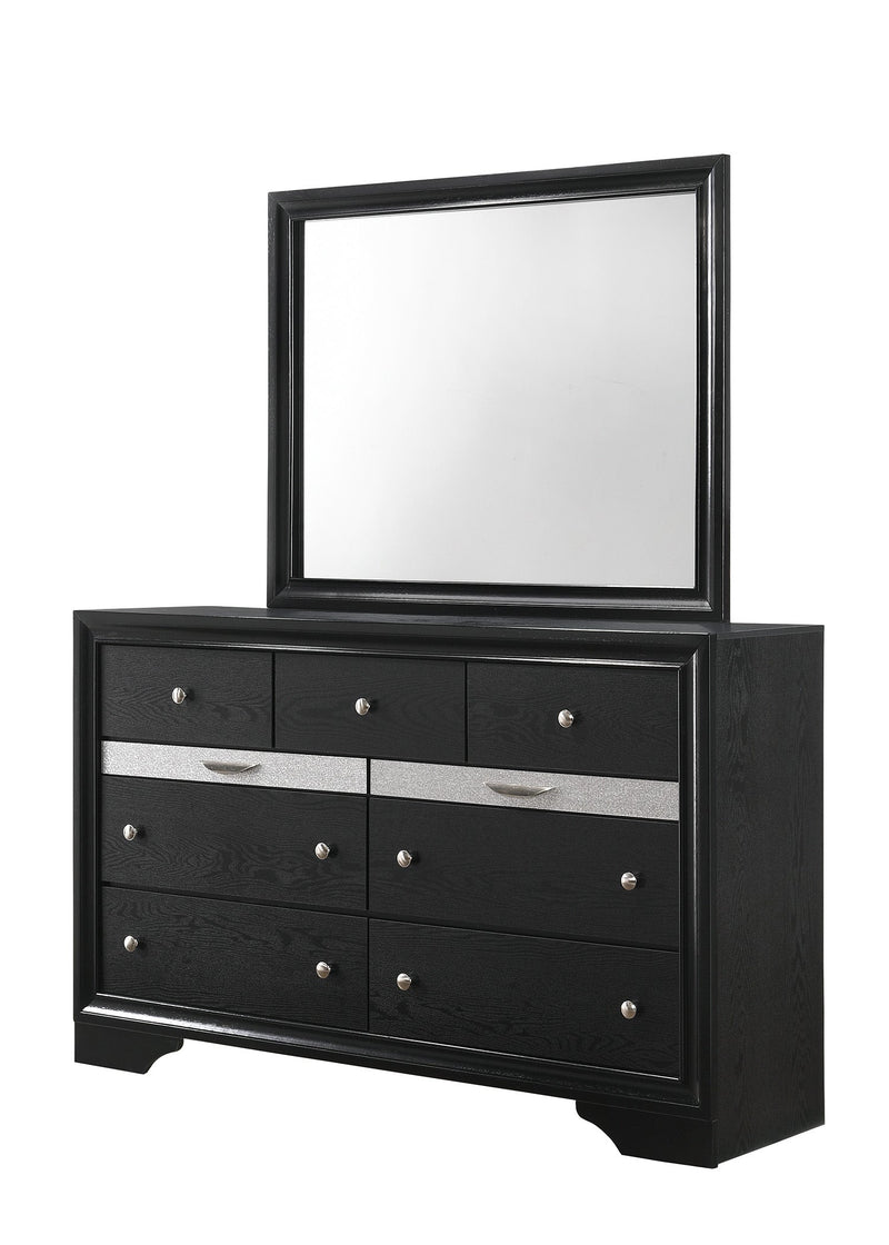 Regata Black/Silver Storage Platform Bedroom Set - DMV FurnitureBedroom Set