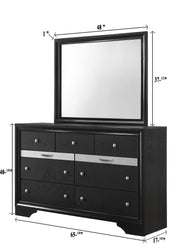 Regata Black/Silver Storage Platform Bedroom Set - DMV FurnitureBedroom Set