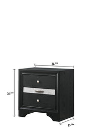 Regata Black/Silver Storage Platform Bedroom Set - DMV FurnitureBedroom Set