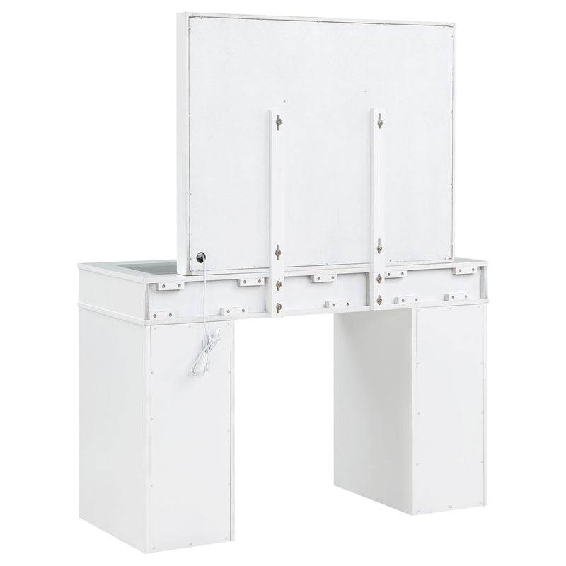 Regina Makeup Vanity Table Set with Lighting White - 930245