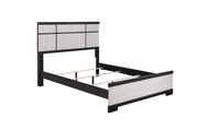 Remington Black/White King Panel Bed - DMV FurnitureKing Bed