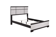 Remington Black/White Queen Panel Bed - DMV FurnitureQueen Bed