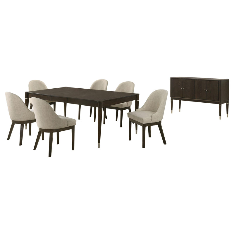 Reseda 8-piece Dining Set With Sideboard Ash Brown - 193671-S8