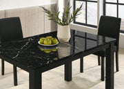 Resia Black Dining Set - DMV FurnitureDining Room Set