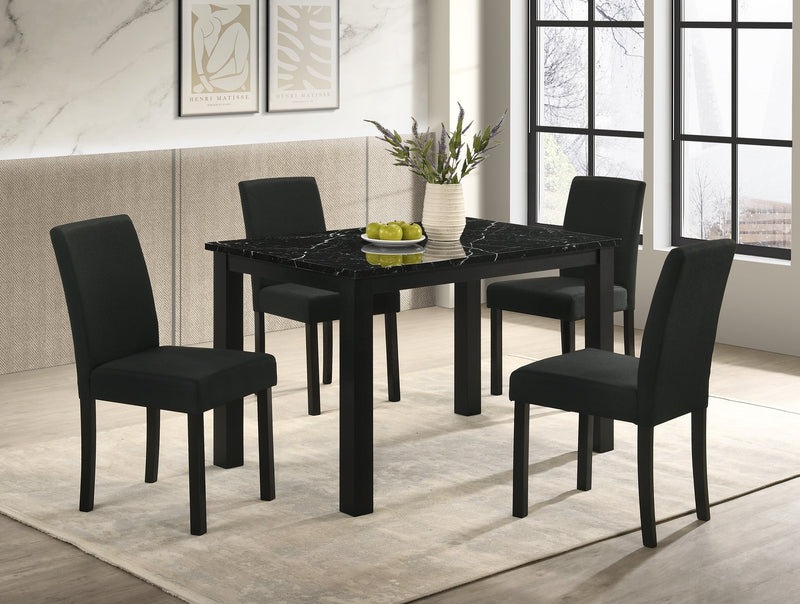 Resia Black Dining Set - DMV FurnitureDining Room Set
