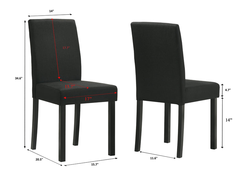 Resia Black/White Dining Set - DMV FurnitureDining Room Set