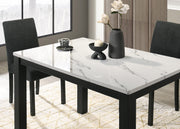 Resia Black/White Dining Set - DMV FurnitureDining Room Set