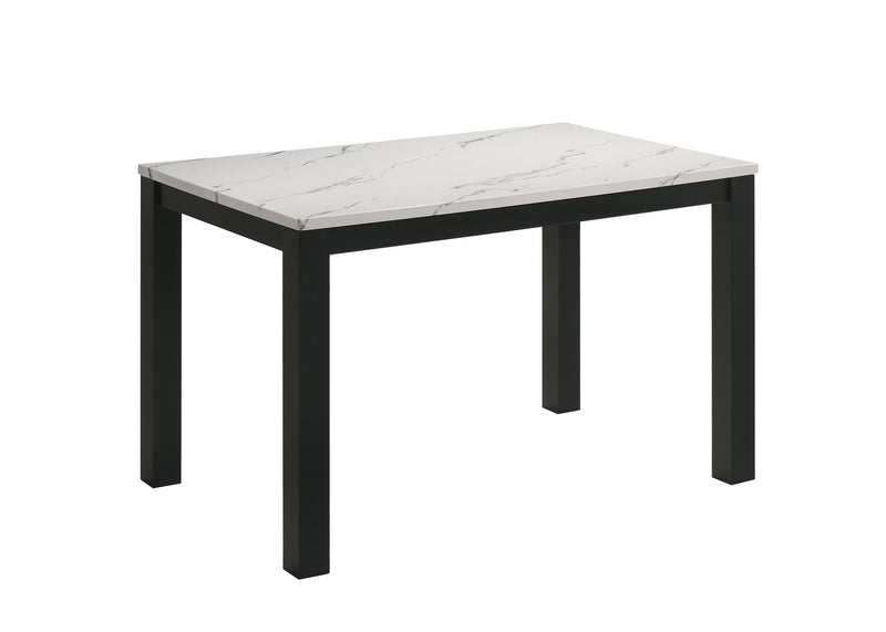 Resia Black/White Dining Set - DMV FurnitureDining Room Set