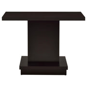 Reston Engineered Wood Pedestal Console Table Cappuccino - 705169