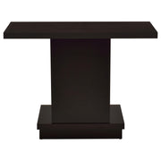 Reston Engineered Wood Pedestal Console Table Cappuccino - 705169