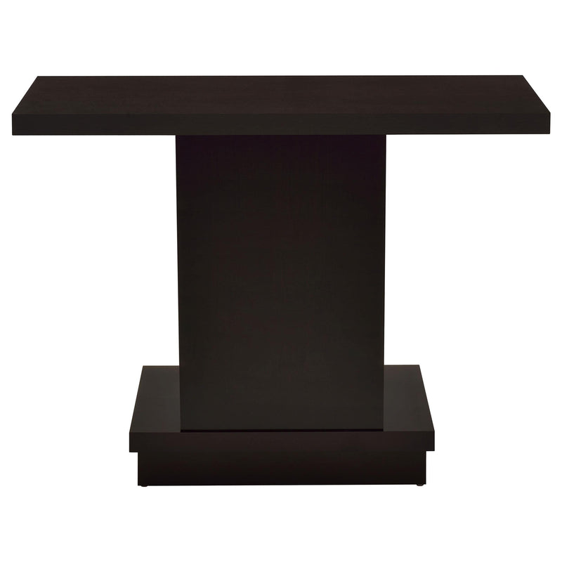 Reston Engineered Wood Pedestal Console Table Cappuccino - 705169