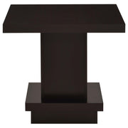 Reston Square Engineered Wood Side End Table Cappuccino - 705167