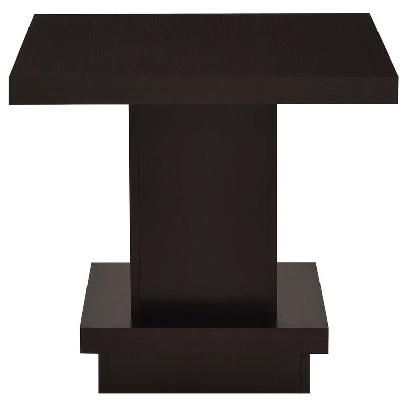 Reston Square Engineered Wood Side End Table Cappuccino - 705167
