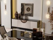 Revora Diningroom (Consol With Mirror & Dining Table & 2 Lux Dining Chair & 2 Dining Chair) - 200-GAB-REV-DT-6-SET