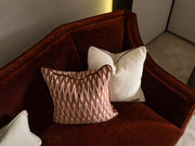 Revora Stationary Four Seat Sofa in Brick - 200-GAB-REV-4