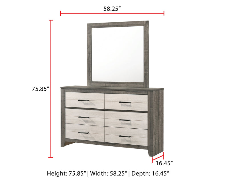 Rhett Brown/Cream LED Platform Bedroom Set - DMV FurnitureBedroom Set