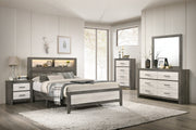 Rhett Brown/Cream LED Platform Bedroom Set - DMV FurnitureBedroom Set