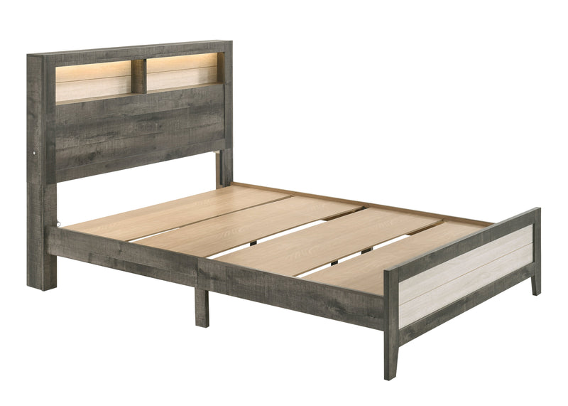 Rhett Brown/Cream LED Platform Bedroom Set - DMV FurnitureBedroom Set
