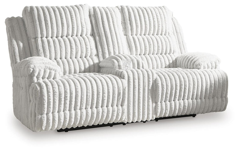 Rhines Falls Alloy Power Reclining Loveseat with Console - PC4280496