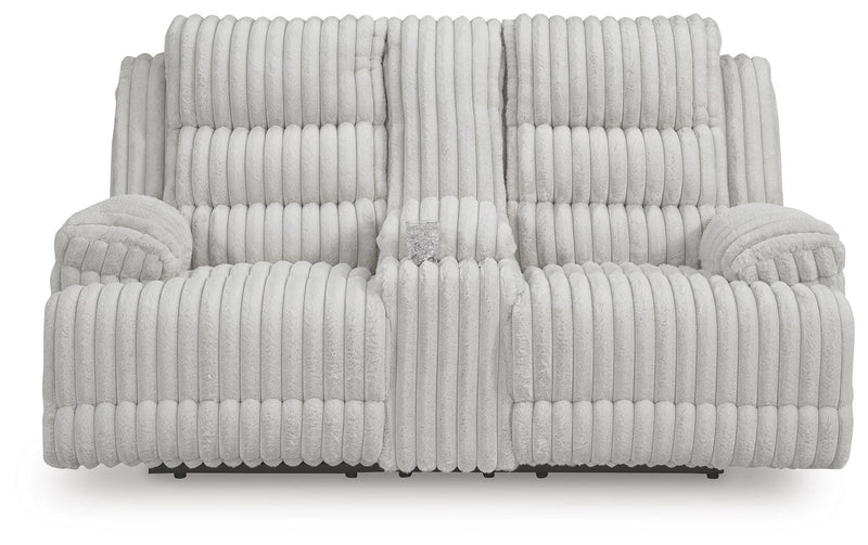 Rhines Falls Alloy Power Reclining Loveseat with Console - PC4280496