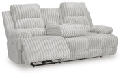 Rhines Falls Alloy Power Reclining Sofa with Drop Down Table - PC4280499