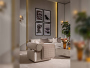 Ricamo 4-pieces (2 Four Seater Sofa & 2 Chair) Livingroom in Cream - 200-GAB-RIC-4411
