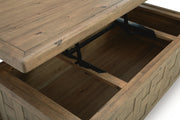 Ridgester Light Brown Lift-Top Coffee Table - T858-9