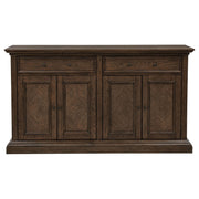 Ridgewell 2-drawer 4-door Dining Server Dark Oak - 104605