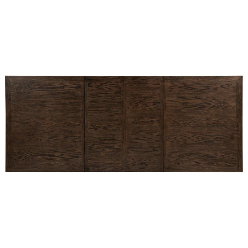 Ridgewell 7-piece Rectangular Trestle Dining Set Dark Oak - 104601-S7