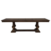 Ridgewell 9-piece Rectangular Trestle Dining Set Dark Oak - 104601-S9