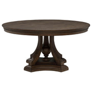 Ridgewell Round Pedestal Dining Table Dark Oak - 104600
