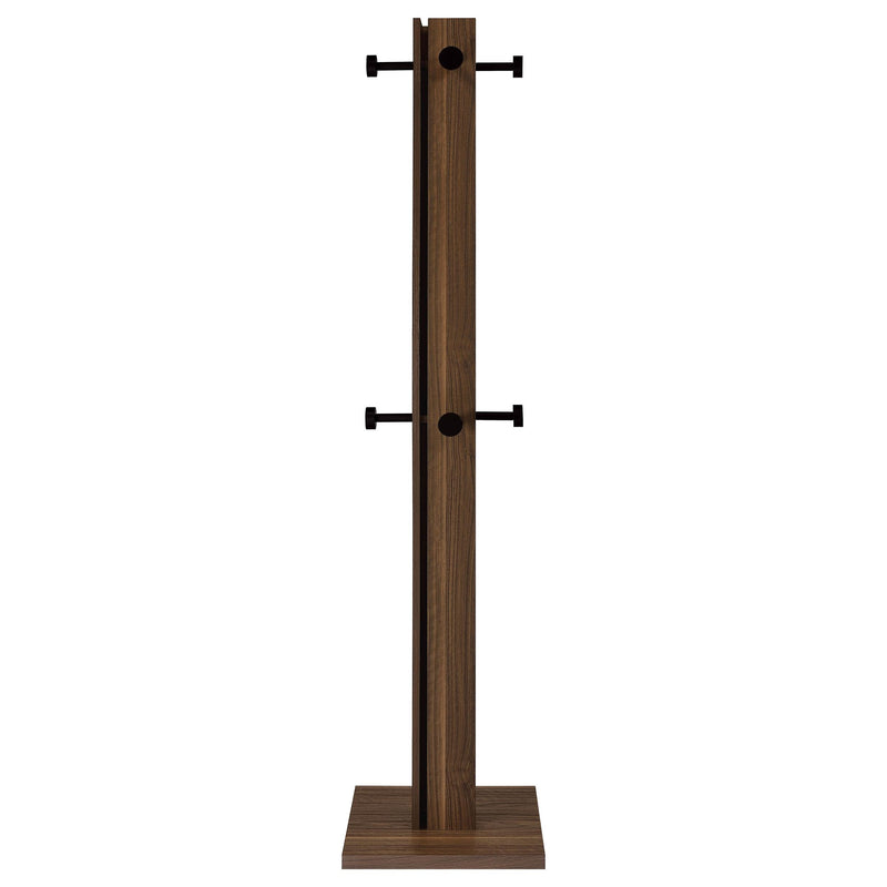 Rikkie Engineered Wood Coat Rack Walnut - 983281