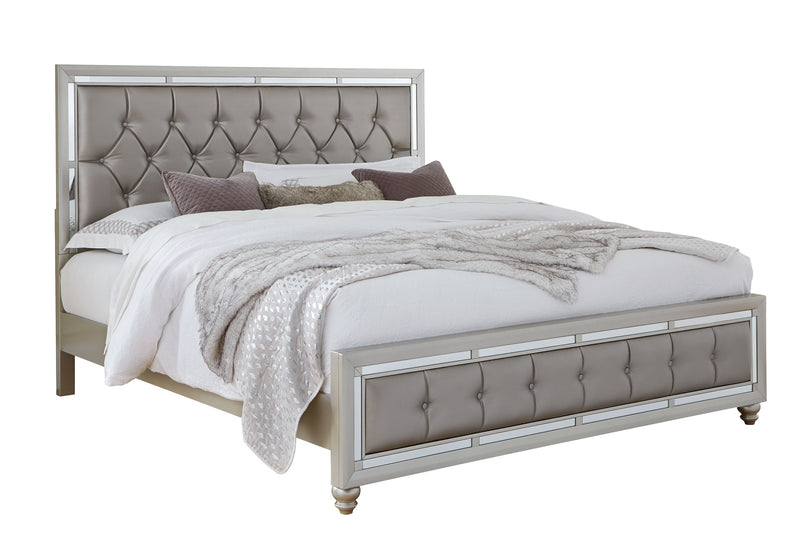 Riley Silver Full Bed - DMV FurnitureFull Bed