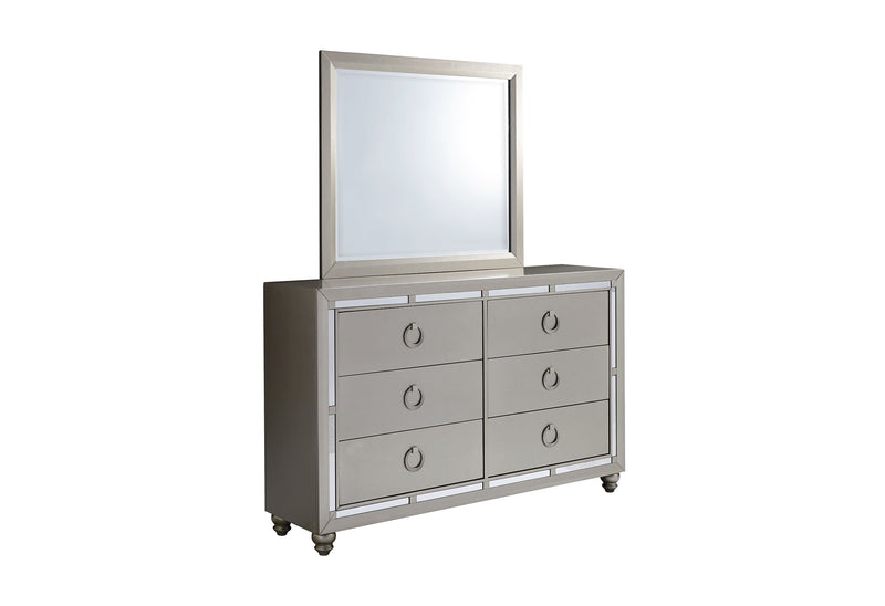 Riley Silver Mirror - RILEY (1621)-SILVER-MIRROR - DMV Furniture