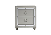 Riley Silver Nightstand - DMV FurnitureNightstand