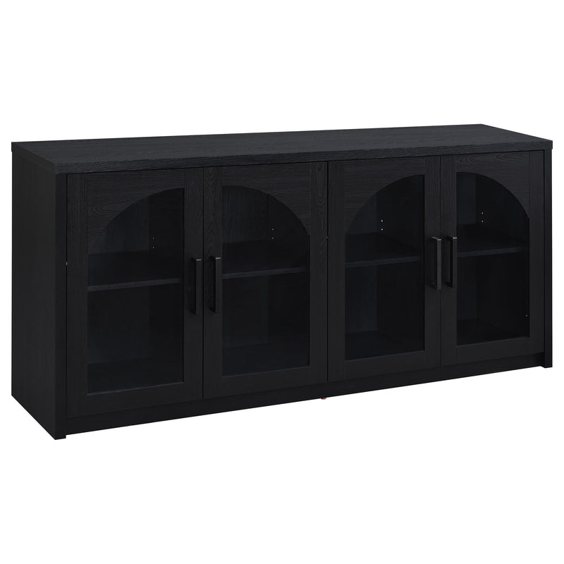 Riva 4-door Dining Sideboard Buffet Storage Credenza Black - 103895