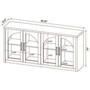 Riva 4-door Dining Sideboard Buffet Storage Credenza Black - 103895