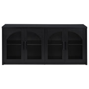 Riva 4-door Dining Sideboard Buffet Storage Credenza Black - 103895