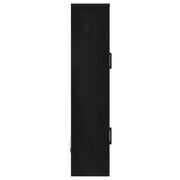 Riva 4-door Tall Accent Display Cabinet LED Lighting Black - 950432
