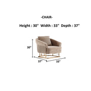 Rixos 3-pieces (Sofa & Loveseat & Chair) Livingroom Set Beige in Beige - 101-RIX-NSIE30-321