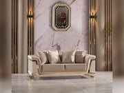 Rixos Stationary Loveseat Beige in Beige - 101-RIX-NSIE30-2