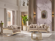 Rixos Stationary Loveseat Beige in Beige - 101-RIX-NSIE30-2