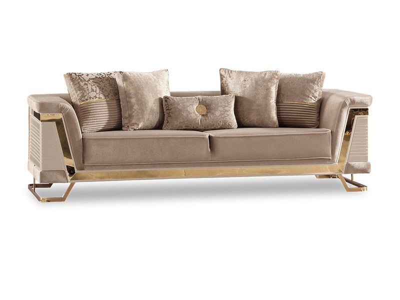 Rixos Stationary Sofa Beige in Beige - 101-RIX-NSIE30-3