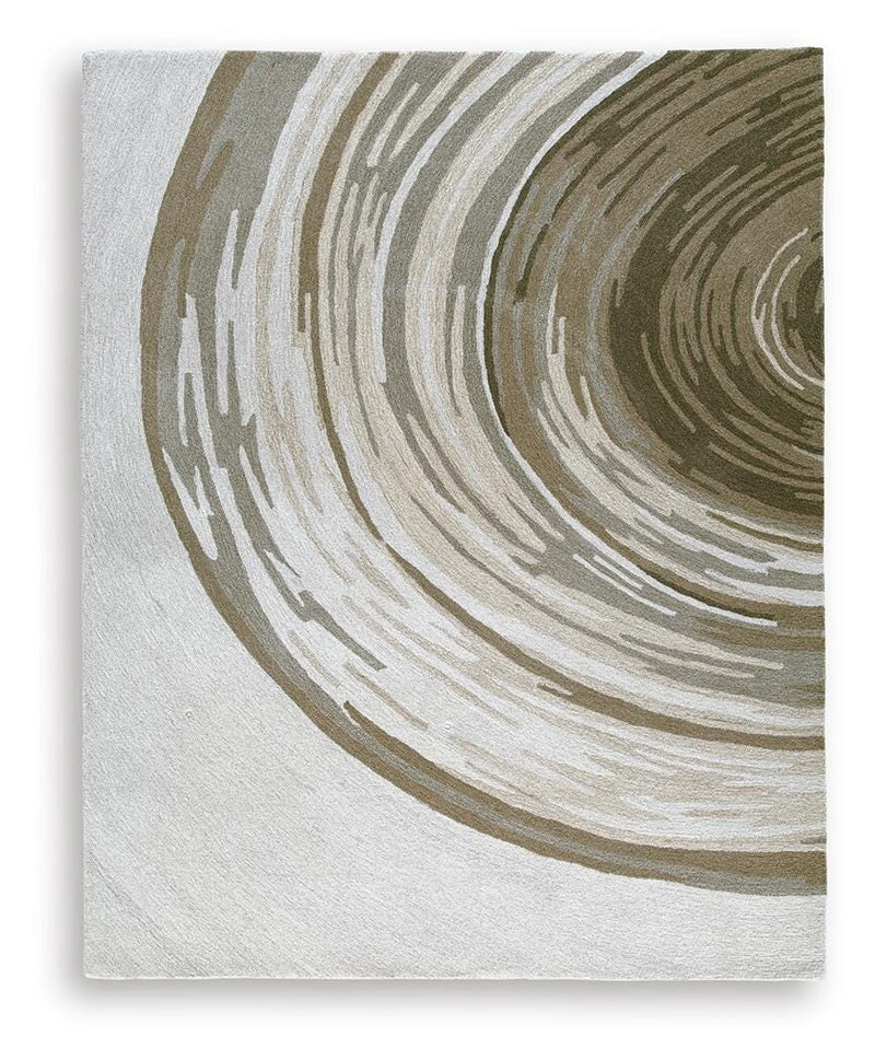 Rizwana Ivory/Brown/Gray 7'6" x 10' Area Rug - R407761